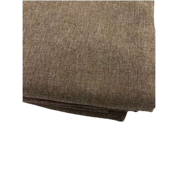 Comfort Bay Textured 3 Piece Tier & Valance Set Taupe Easy Care 100% Polyester - Picture 4 of 7